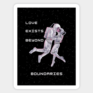 Space Lovers Art | Astronauts: Starry Sci-Fi Love Beyond Bounds Design Magnet